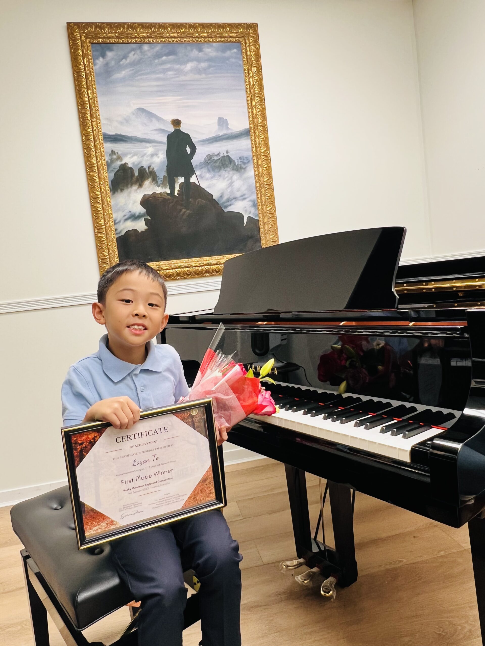 GOLD MEDAL WINNER OF THE ROCKY MOUNTAIN PIANO COMPETITION