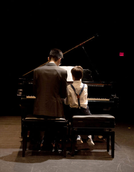 Playing Piano with Piano Teacher at Dio Piano School Recital
