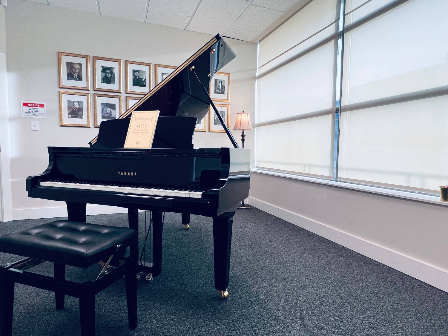 Dio Piano School practice room
